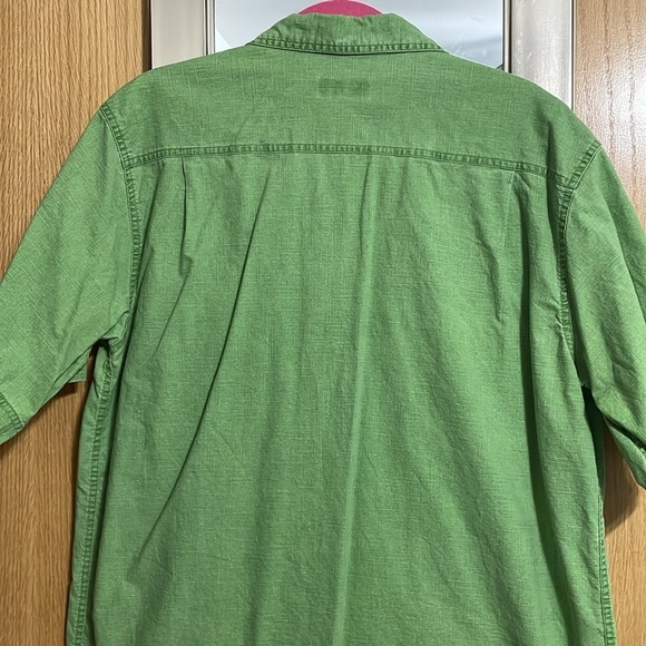 Covington size Large 42-44 green short sleeve button up casual shirt pockets - Picture 7 of 10